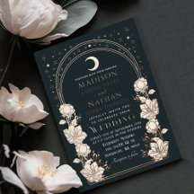 Arch Floral Art Nouveau Convite Para Casamento