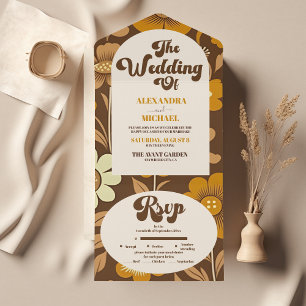 Arch Modern Retro 70s Casamento Floral
