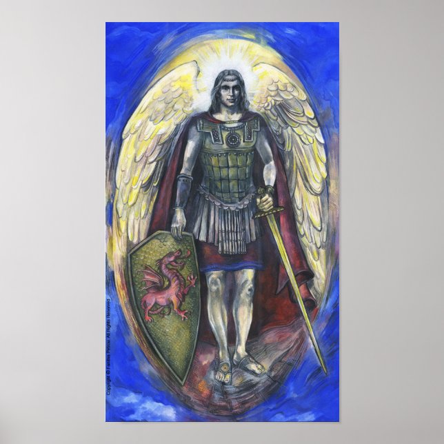 "Archangel Michael" Poster de 28" x 20" (Frente)