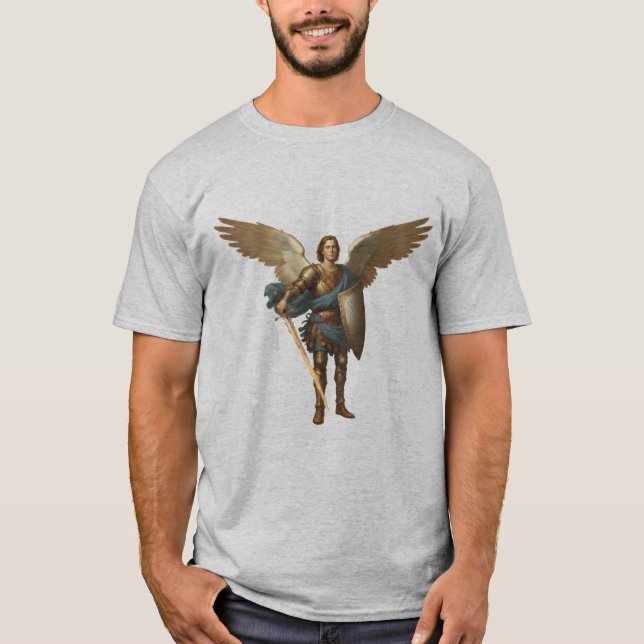 Archangel Michael T-shirt - Angel Michael Tshirt (Frente)