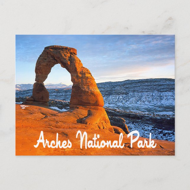 Arches National Park, Cartão postal de Moab Utah (Frente)