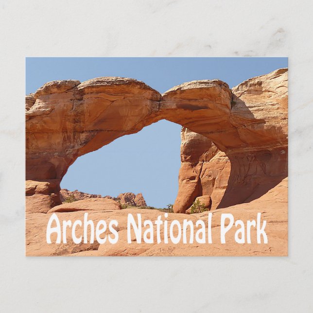 Arches National Park, Cartão postal de Moab Utah (Frente)