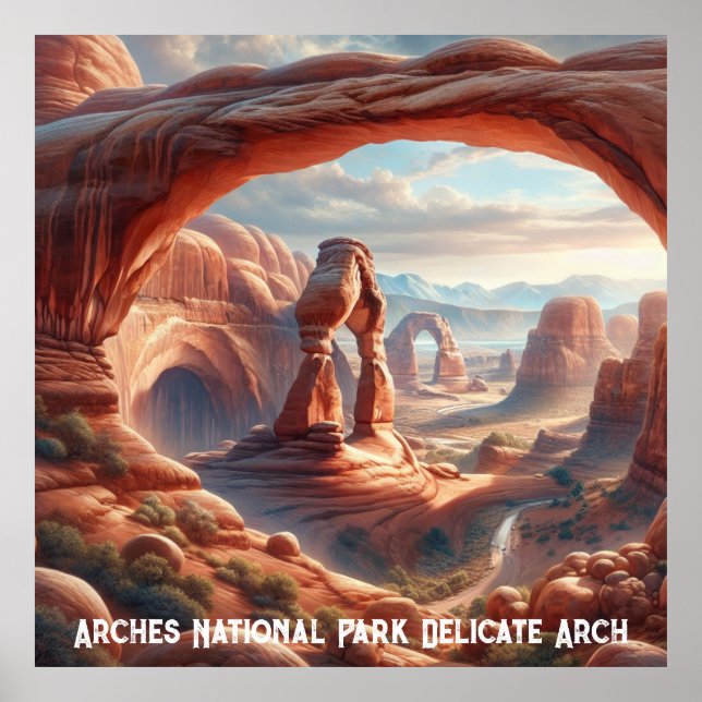 Arches National Park Delicate Arch Poster (Frente)