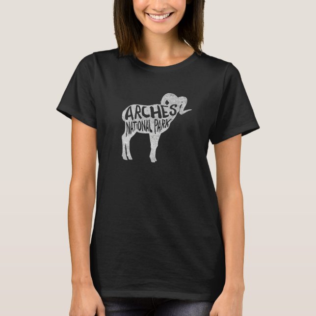Arches National Park T-Shirt - Bighorn Sheep (Frente)