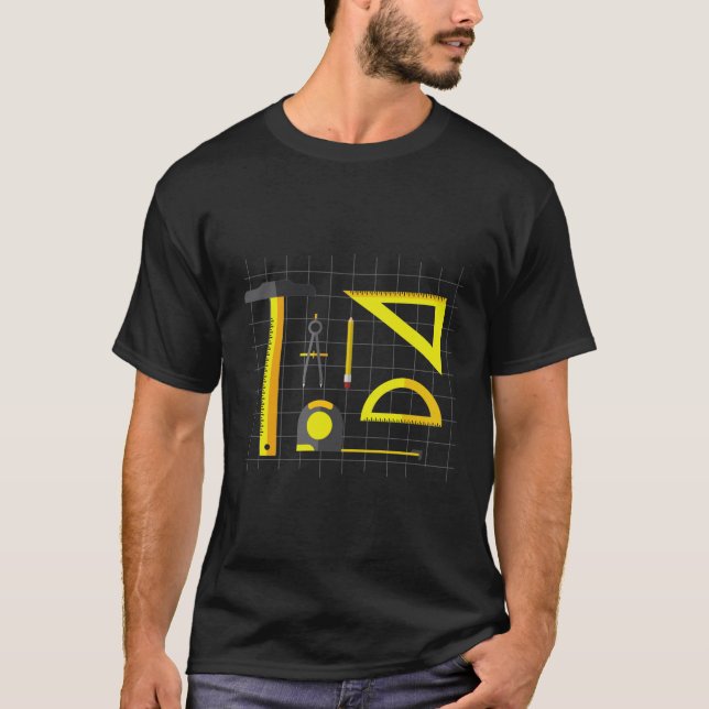 Architect tools T-Shirt design (Frente)