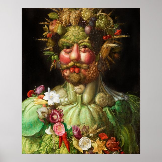 Arcimboldo Rudolf II Poster (Frente)