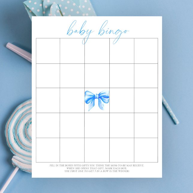 Arco azul de aquarela Jogo Baby Bingo (Criador carregado)
