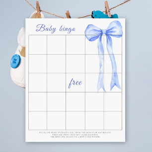 Arco azul de aquarela Jogo Baby Bingo