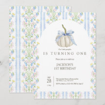 Arco Azul Nosso Pequeno Convite De Aniversário De 