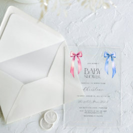 Arco azul rosa  Sexo Chá de fraldas neutro