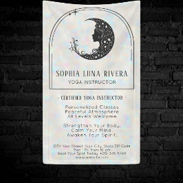 Arco Boho Holográfico Lua Crescente Celestial