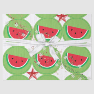 Arco Branco do Papel dos Tecidos de Natal Melancia