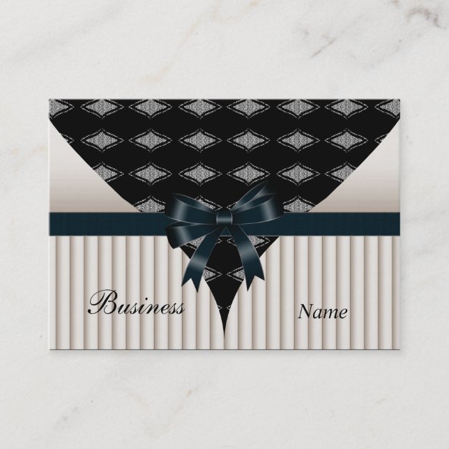 Arco cartão de visita Cream Beige Black (Frente)