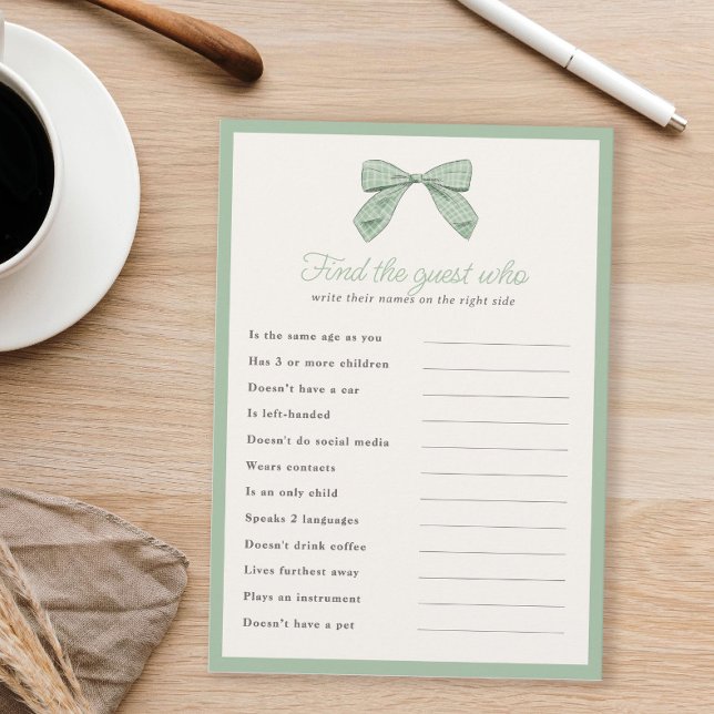 Arco Classic Sage Encontre o Cartão de Jogo de Chá (Criador carregado)