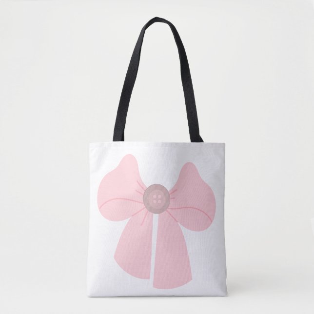 Arco com botão Tote Bag (Frente)