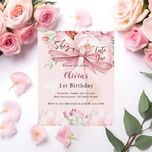 Arco cor-de-rosa pincel, um convite para primeiros