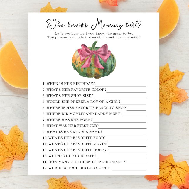 Arco de abóbora - Quem conhece melhor a mamãe (Criador carregado)