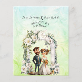 Arco de Casamento de Noiva Whimsical Verde Azul