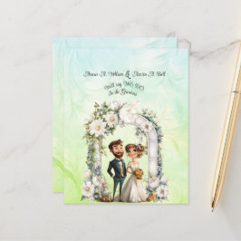 Arco de Casamento de Noiva Whimsical Verde Azul