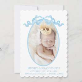 Arco de Fita Azul Aquarela Gingham Baby Boy