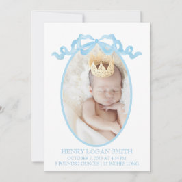 Arco de Fita Azul Aquarela Gingham Baby Boy