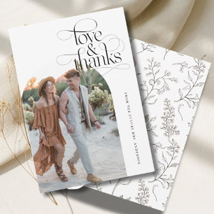 Arco de Foto de Amor e Agradecimento Floral para C