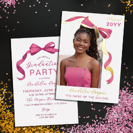 Arco de Foto em Dourado Rosa Fúcsia para Formatura