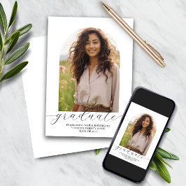 Arco de Fotos de Anúncio de Formatura - Branco