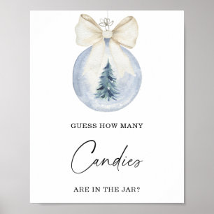 Arco de inverno adivinha quantos doces Poster