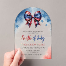 Arco de lazo de la bandera americana del 4 de juli