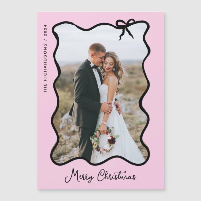 Arco de Natal | Cartão Magnético de Fotografias Pr (Frente)