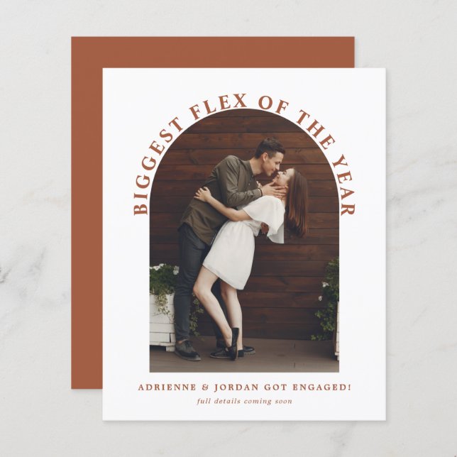 Arco de Terracota para Foto de Ensaio de Engajamen (Frente/Verso)