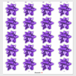 Arco do presente Adesivos 20 por folha Roxo
