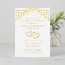 Arco Dourado Simples e Elegante Bodas de Ouro 50 A