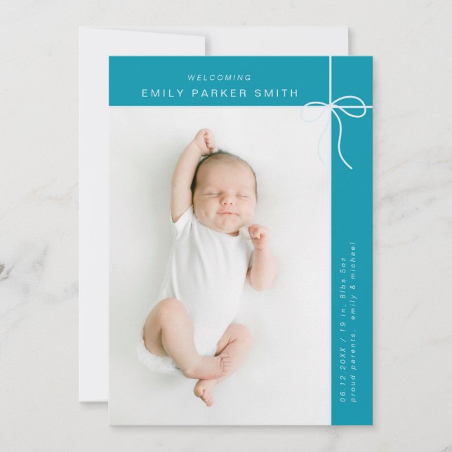 Arco e linhas com cartões de fotos de solteiro ret (Frente)