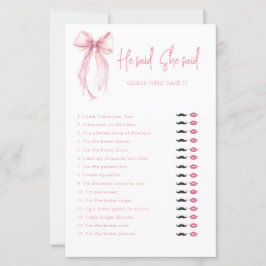 Arco Elegante Ele Disse Que Ela Disse Jogo Chá de