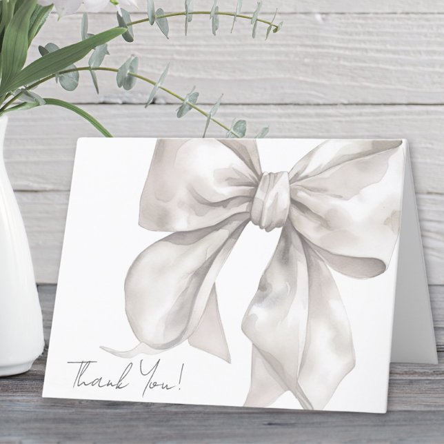 Arco Elegante Personalizado de Agradecimento (Personalized Elegant Bow Thank You )
