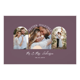 Arco elegante roxo multi foto decoração de present