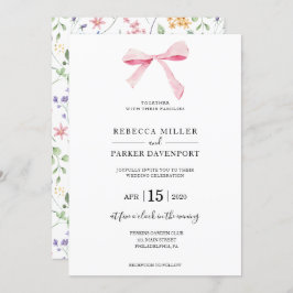 Arco floral elegante Trendy Convite de Casamento