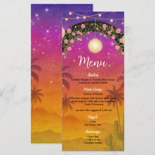Arco Floral Hacienda Sunset Menu de 15 anos da Qui