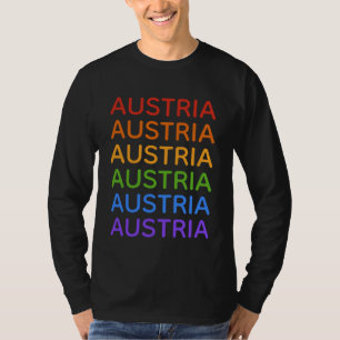 Arco-íris Áustria camisas e jaquetas
