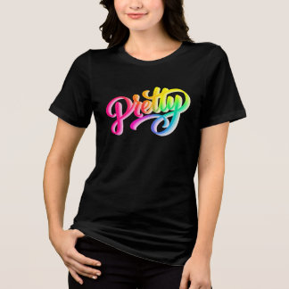 Arco-íris Bonito Brilhante – Camiseta Feminina