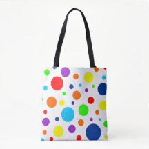 Arco-Íris Branco Mancha Tote Bag