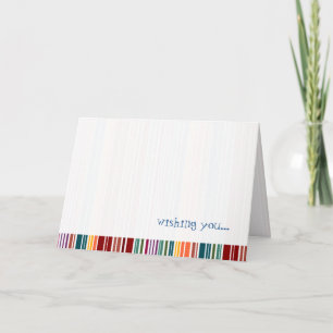 Arco-Íris com risca   Cartão   Personalizável