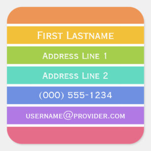 Arco-Íris Cores adesivos personalizados