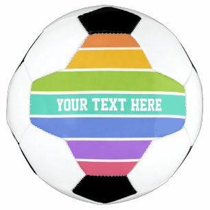 Arco-Íris Cores bola de futebol personalizada