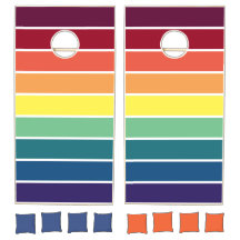 Arco-íris Cornhole listrado