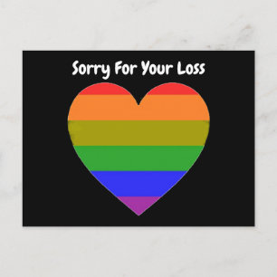 Arco-íris de Cartão Postal Sentimos Muito pela Sua