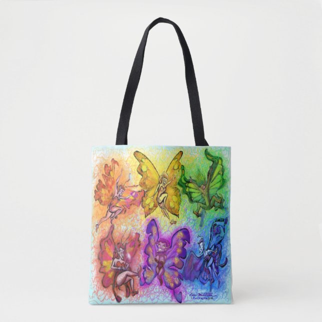Arco-íris de Faeries Tote Bag (Frente)