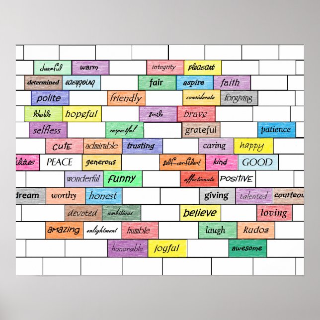 Arco-íris de Impressão de Grafite Inspiracional (Frente)